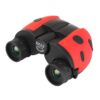Shows red binoculars for children