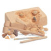 Shows the complete fossil excavation kit which lets you excavate real fossils
