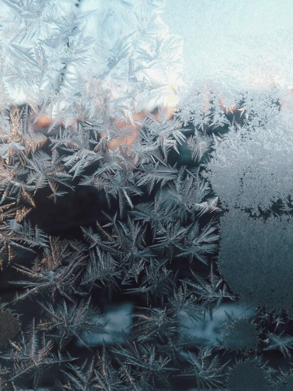 ice crystals water in solid form