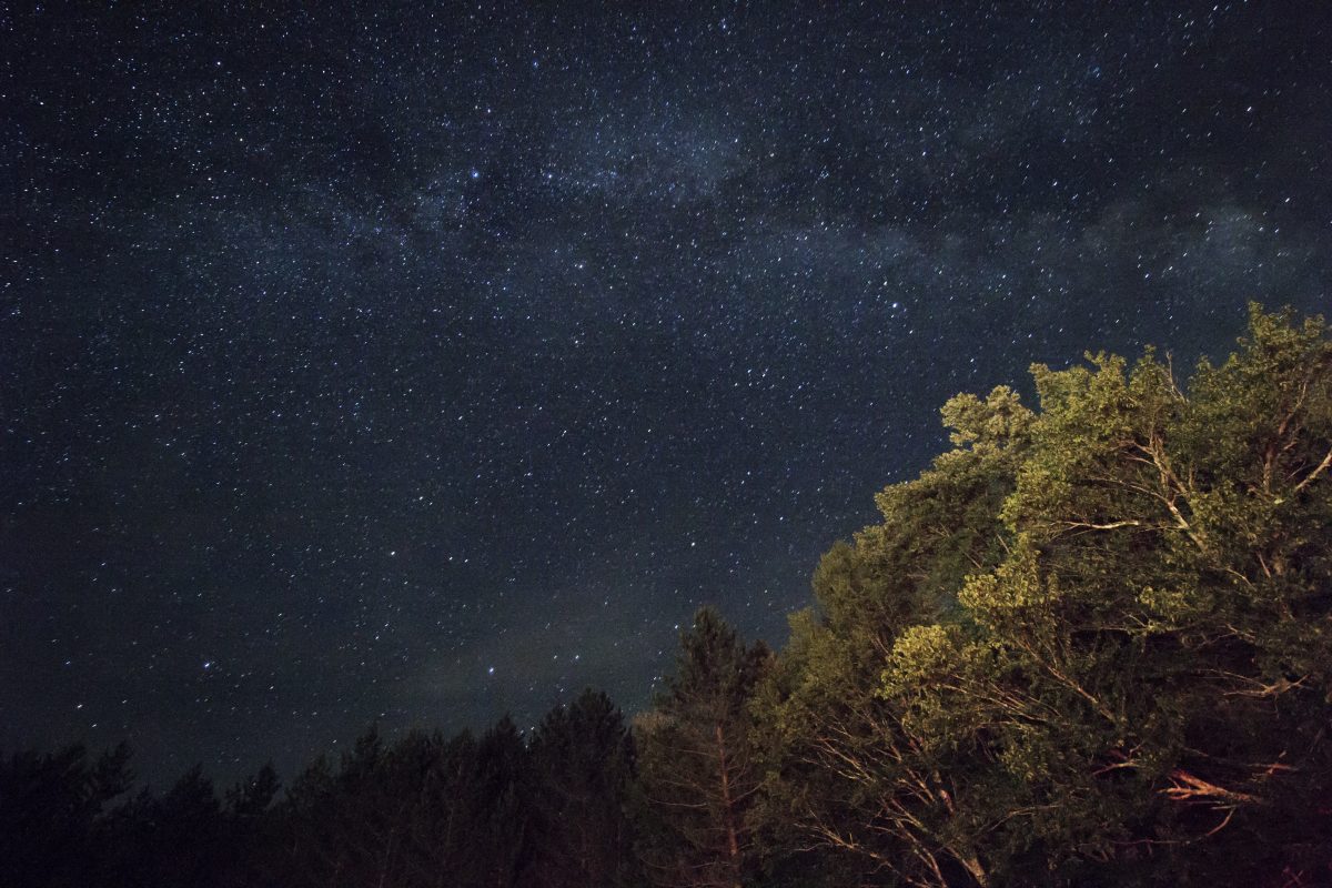 Shows a starry sky to illustrate the topic of this post which is how to use a telescope.