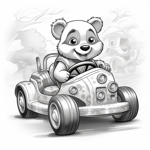 Coloring Booklet 30 Funny Pandas - Image 3